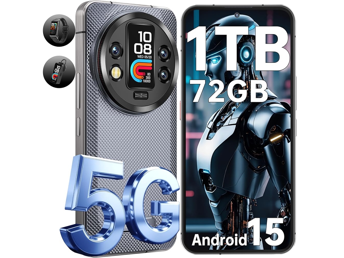 Smartphone Resistente 5g Oukitel Wp200 Pro 72 Gb 1 Tb 6.7" Fhd+ 120hz 8800 Mah 108mp + 32mp Nfc Otg Gris