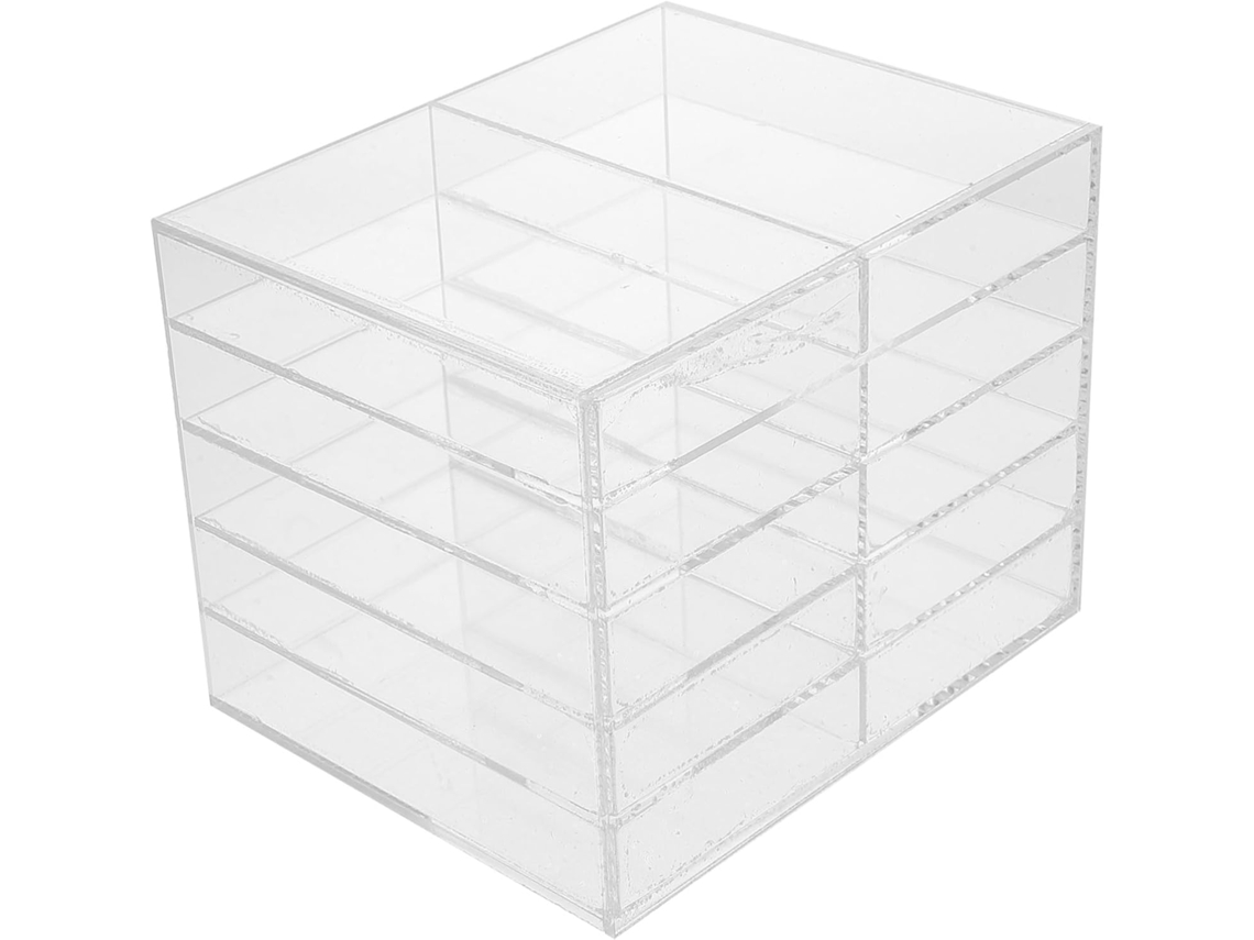 Portalápices acrílico, llavero, portalápices de escritorio, soporte para estante, transparente.