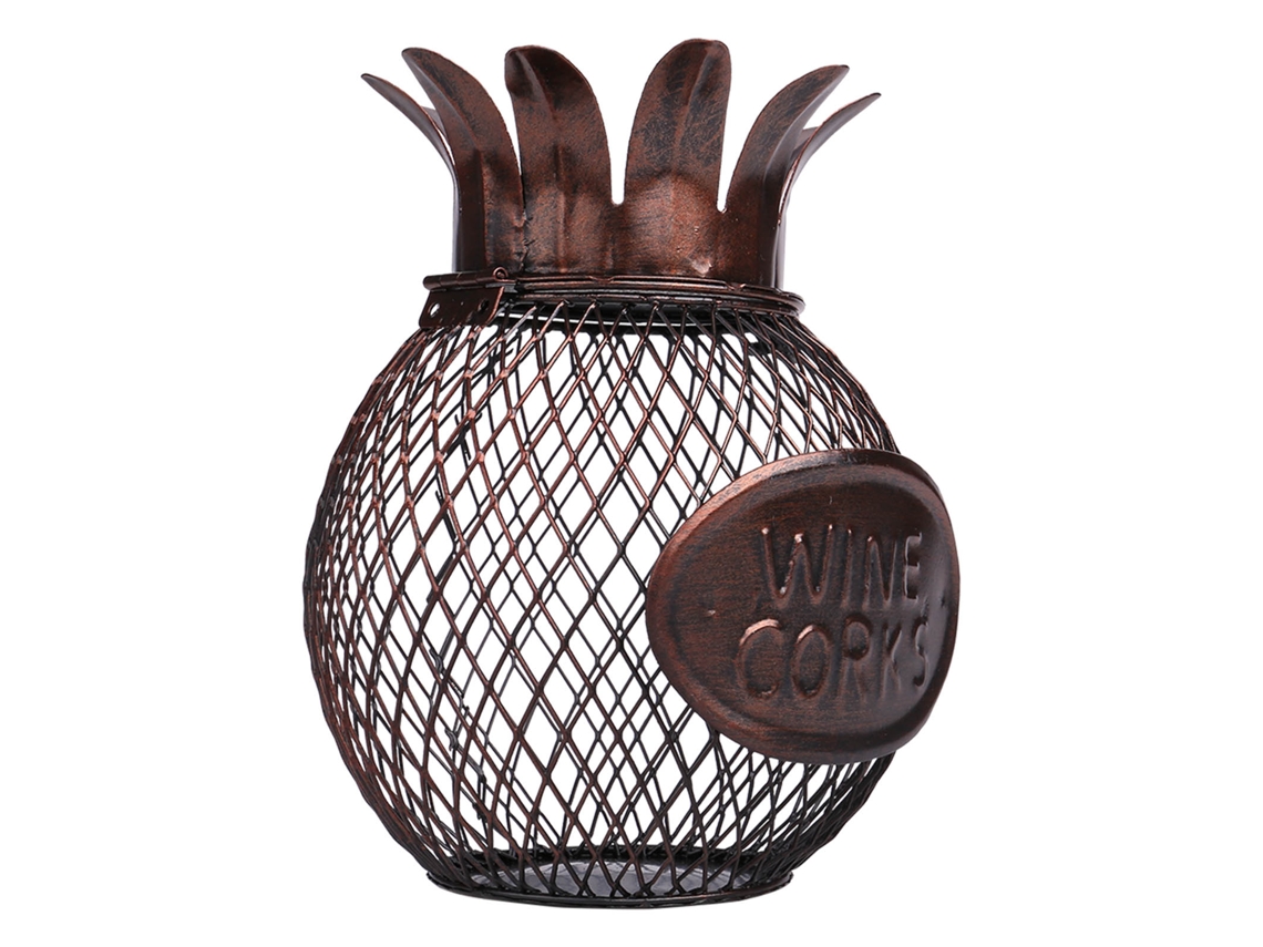 Soporte Para Corchos De Vino Con Forma De Piña De Tooarts, Escultura Decorativa De Metal Hecha A Mano.