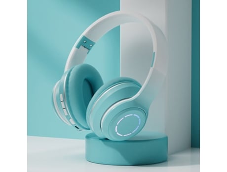 Auriculares Bluetooth Plegable 5.2 Gradiente Color Diseño Música Inalámbrico Juegos Verde
