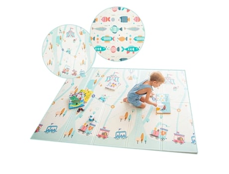 Estera De Actividad De Peces/Circo Estera De Juego Plegable para Niños Estera Educativa para Bebés Estera De Espuma Xpe 200X150Cm