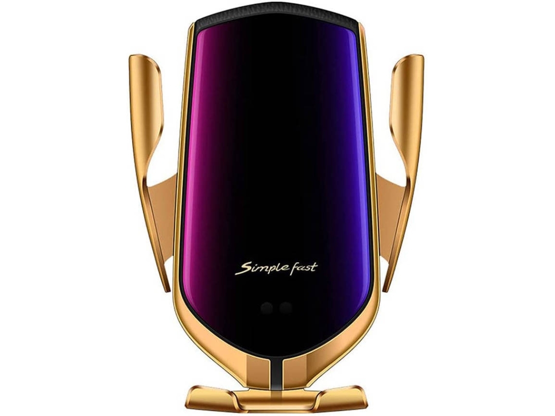 Cargador Sensor Infravermelho Inteligente Carro Sem Clipe Ventilação Simples YIZHOOD Amarillo