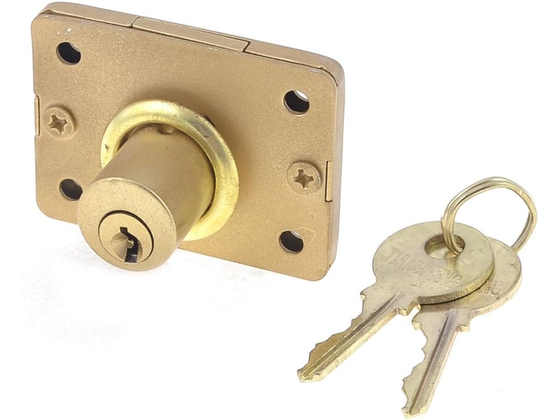 Armarios Oficina, Cajones Color Latón, Cerradura Seguridad Cilindro Metálico