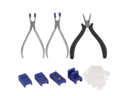 Juego De 3 Alicates Para Gafas Sin Montura De Acero Inoxidable Con 4 Cabezales De Repuesto Y Bolsa De Accesorios.