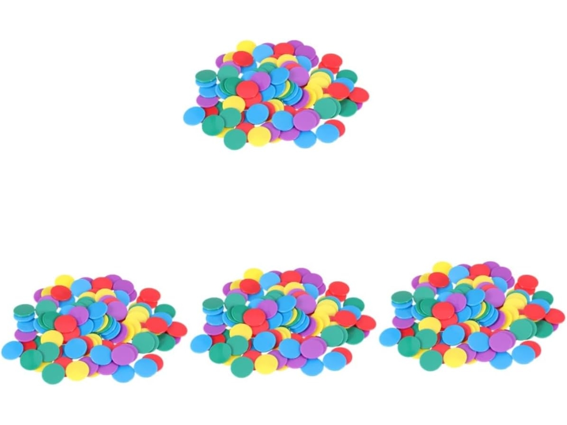 Juegos De Discos Redondos De Colores Para La Enseñanza, El Aprendizaje Y Las Matemáticas.