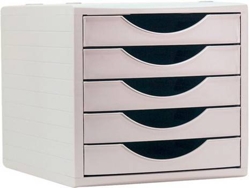 Archivador ARCHIVO 4005 (Gris - 34x27x25.5cm - 5 cajones - A4)