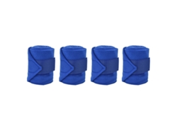 4 Protectores De Patas Para Mascotas Con Cierre De Velcro, De Poliéster Suave, Color Azul, Para Caballos, Perros, Vacas Y Gatos.