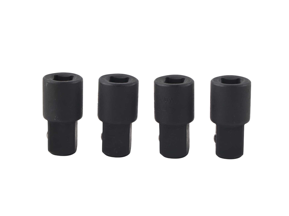 Adaptador De Llave De Carraca De 4 Piezas, Acero De Alto Carbono, Convertidor De Vasos De 1/4" A 3/8".