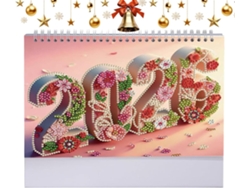Calendario anual 2026 con ilustración para oficina, calendario de escritorio, herramienta organizativa en estilo de dibujos animados.