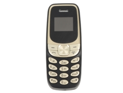 Menor Telefone Móvel Gsm 2g Mini Desbloqueado Cartão Sim Duplo Para Crianças Estudantes Ouro Preto