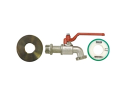 Kit Adaptador De Tanque Boutte 1000 L Conexión 60 Mm Gris Latón, Teflón