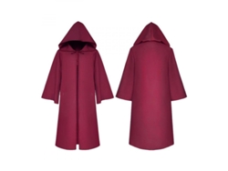 2026-capa Con Capucha Para Niños Unisex Disfraz De Halloween Medieval De Poliéster Para Fiestas Y Cosplay M Rojo Vino