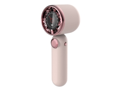Mini Ventoinha Portátil Ecrã Digital Velocidade Vento Ajustável Carregamento Usb Casa Exterior Exceto Verão