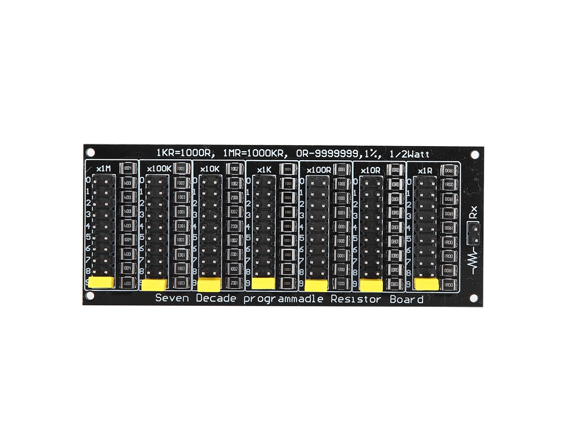 Placa De Resistor Programável 1r‑9999999r Passo 1r 1% 1/2w