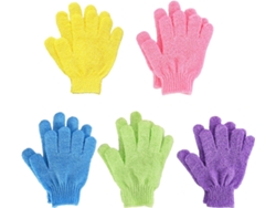 Guantes de baño exfoliantes, herramientas de masaje de spa para una piel sana, guantes exfoliantes de doble cara que promueven la circulación sanguínea.