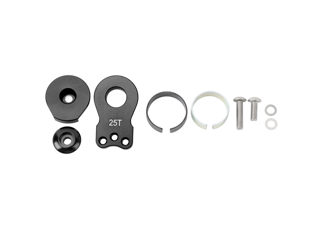 Ymsl Protector De Servo 25t Aluminio Ligero Universal Brazo De Servo Para Coche Rc 1/10 Negro Hxl