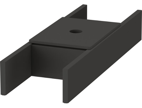 Separador interior reequipable de DURAVIT, incl. tapa, negro diamante, para tocadores y consolas de tocador,