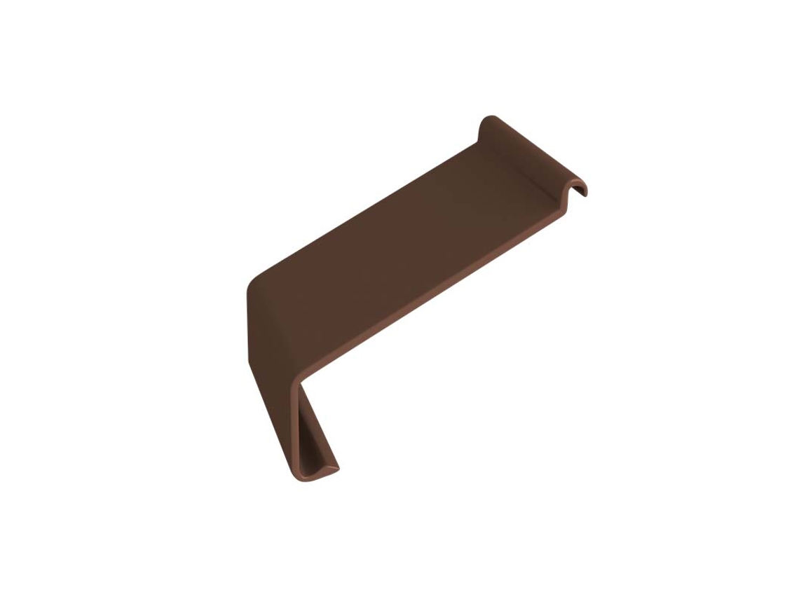 Conector RENOPLAST para perfil de alero K100R Marron Acabado de terrazas y balcones Suelos de resina Sistemas de drenaje de agua
