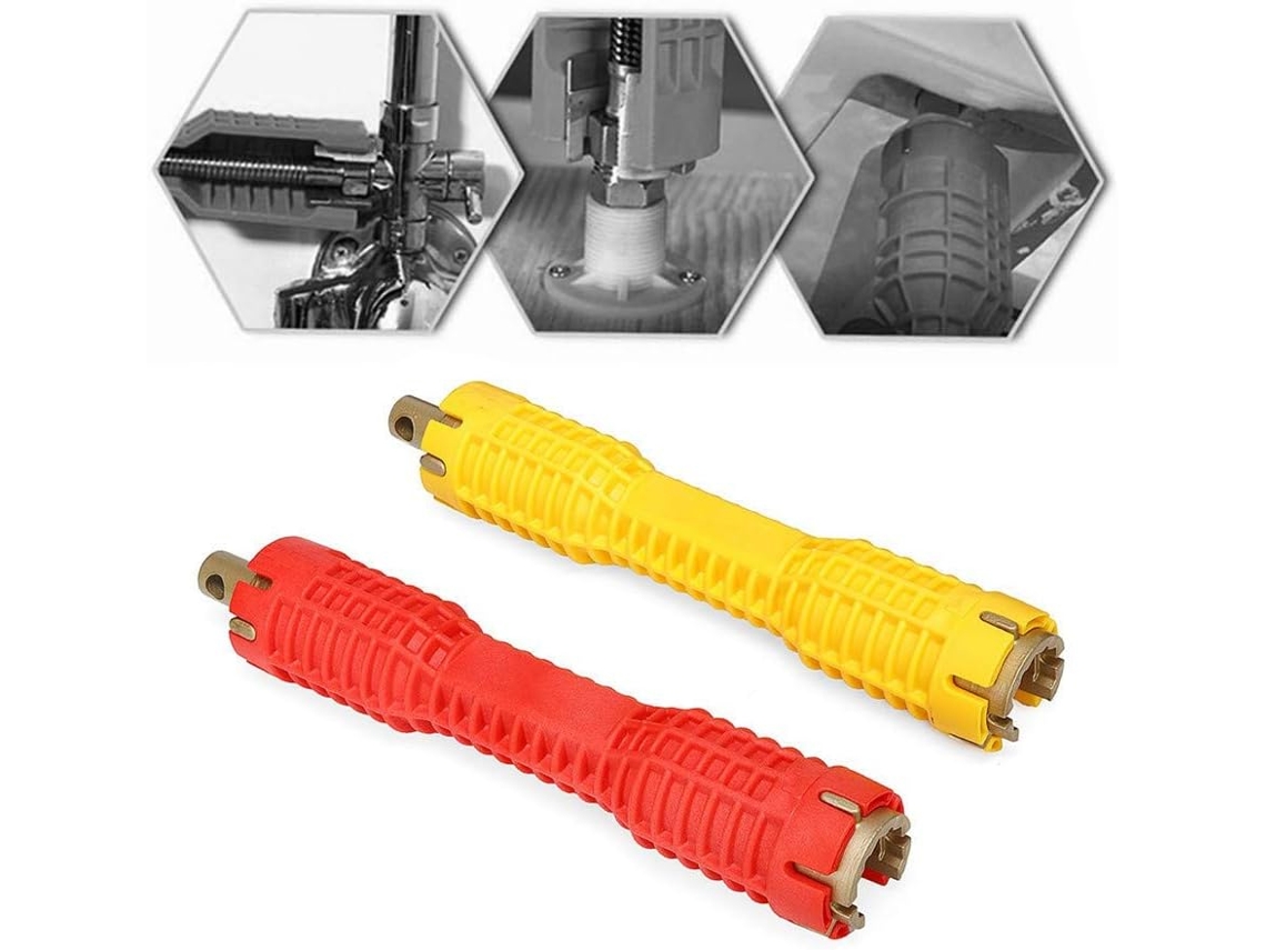 Llave de grifo multifuncional para tareas de plomería eficientes. Insertos de aluminio duraderos que mejoran la durabilidad y el rendimiento.