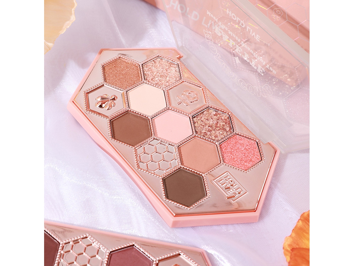 Paleta De Sombras De Ojos Honeycomb Broken Diamond 10.8g Hold Live Para Maquillaje Diario
