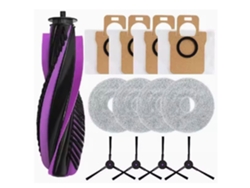 Kit repuesto para aspiradora robot Midea Jonr P20 Pro: cepillo principal, lateral y de rodillo, mopa y bolsa de polvo.
