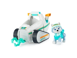 Patrulla Canina Figura y Vehículo Everest y Quitanieves
