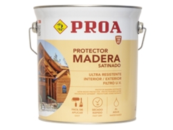 Lasur protector para madera al agua exterior Wengue 4L Cuida y protege la madera con acabado natural PROA