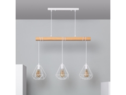 LEDKIA Lámpara Colgante Metal Sardo 3 Focos Blanco