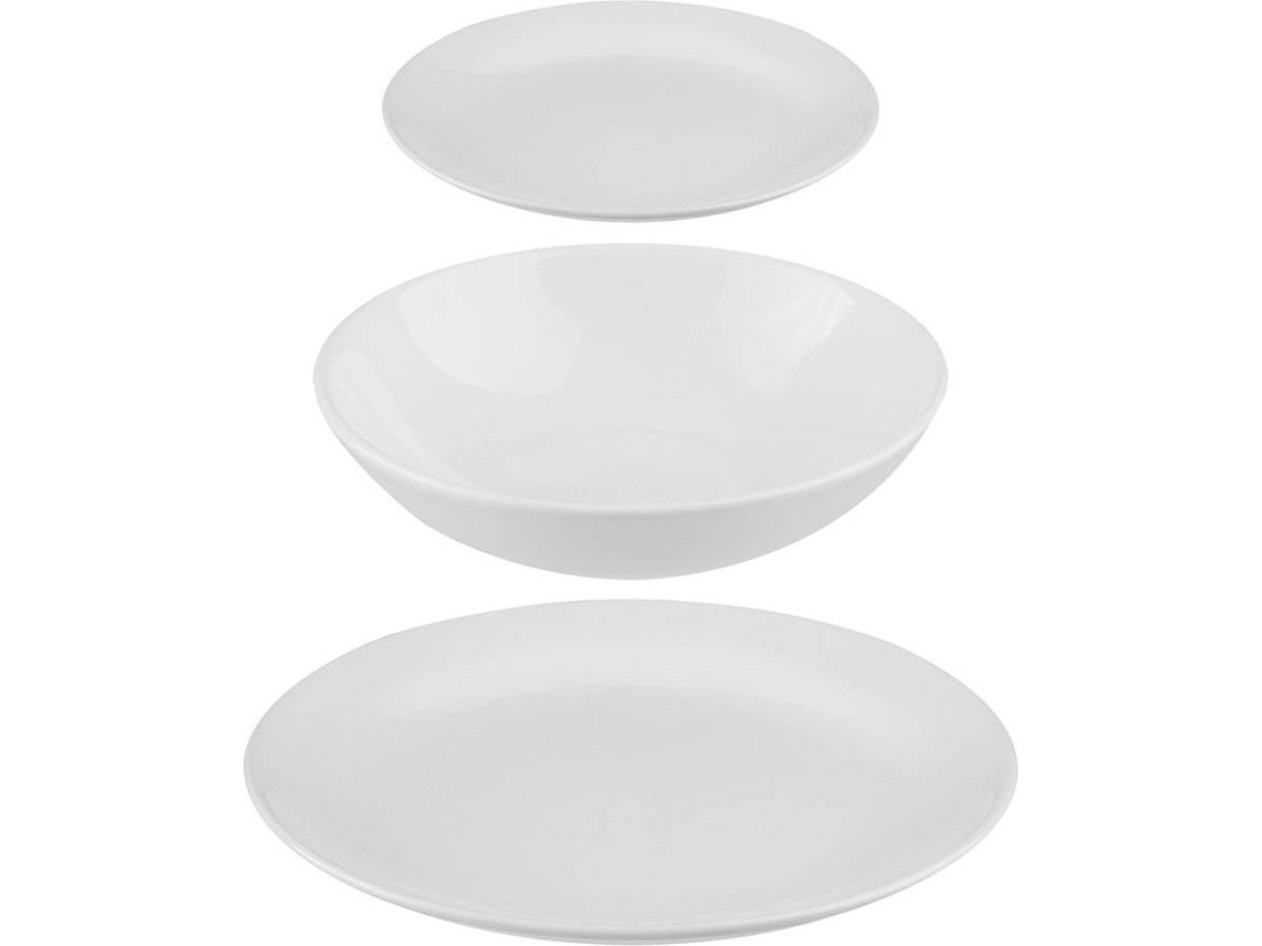 Platos 5 FIVE 18 Piezas Color Blanco