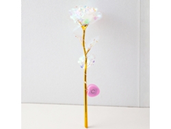 20 rosas artificiales, con lámina de oro de 24k y luz, para fiestas.