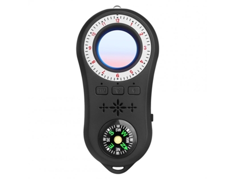 Detector de cámara antiespía portátil Detector de alarma antirrobo Vigilancia Detector de escáner infrarrojo anticádico S100 Negro