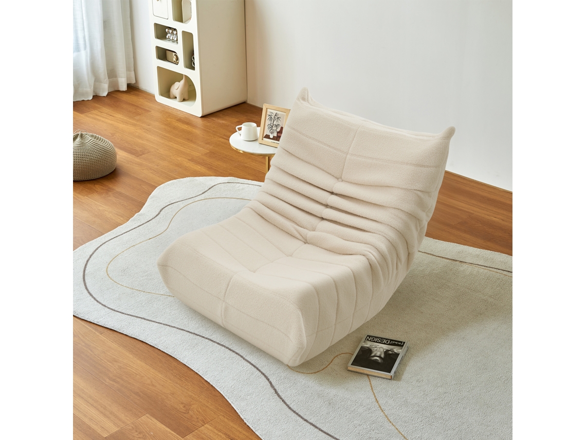 Puf Pera,saco De Frijoles Con Respaldo,canapé Bean Bag,sofá Puff Para Salón, Dormitorio,oficina Y Exterior,beige
