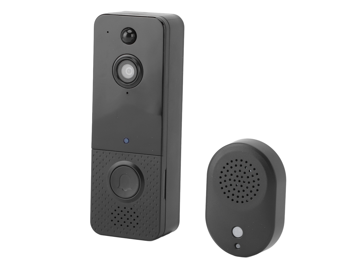 Timbre De Puerta Inalámbrico Con Cámara Wifi Detección De Movimiento Intercomunicación Visión Nocturna Impermeable