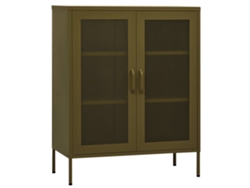 Mueble de almacenamiento de acero verde oliva MAISON EXCLUSIVE (80x35x101,5 cm)