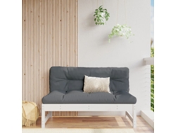 Sofá Central De Jardín | Sofá De Exterior Madera Maciza De Pino Blanco 120x80 Cm Wsd249725