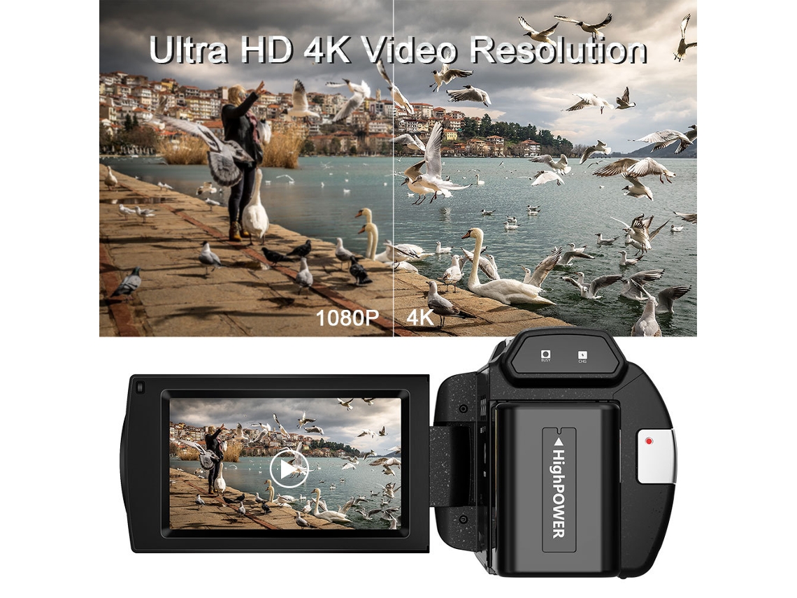 Videocámara con zoom digital OHPA Hdv-254Km4K-16X | Worten.es