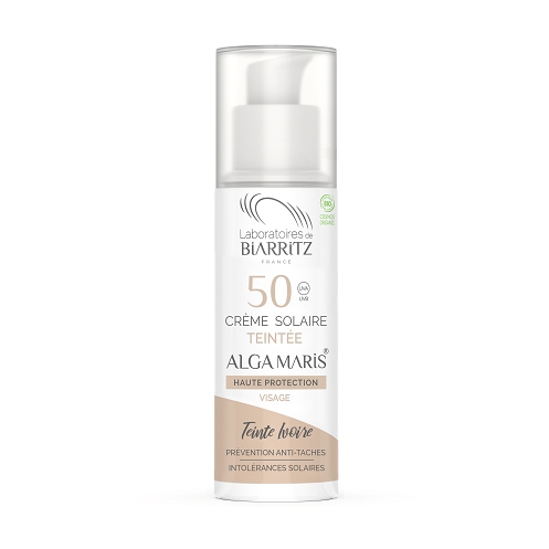 Protector Solar Facial C/Cor - Spf50 - Marfim LABORATÓRIOS DE BIARRITZ (50ml)