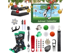 Marcadores de bolas coleccionables para principiantes y aficionados con cuenta regresiva de 24 días para el golf.