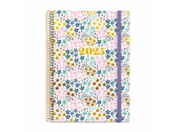 Agenda Semanal A5 2025 MIQUELRIUS Plus Primavera Espiral con Elástico 34191