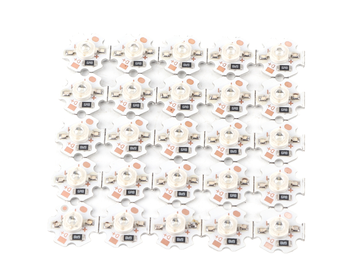 Rebe-25 Piezas Chips Led 5v 1w 200lm Perlas De Luz Azul 455-460nm Para Lámparas Diy