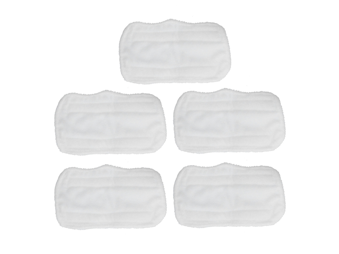 5 Paños De Microfibra Blancos Para Muebles, Compatibles Con El Cabezal De La Fregona Shark Xt3010 S3111 S1001 S3101 Sp100k.