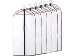 Bolsas de Plástico para Ropa, 6 Piezas Transparentes Protectoras para Ropa, con Cremallera 60x140cm