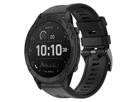Correa De Reloj Inteligente Para Garmin Tactix Delta, Hebilla De Metal, Correa De Silicona De Color Sólido, Color Negro VENISYMLIS