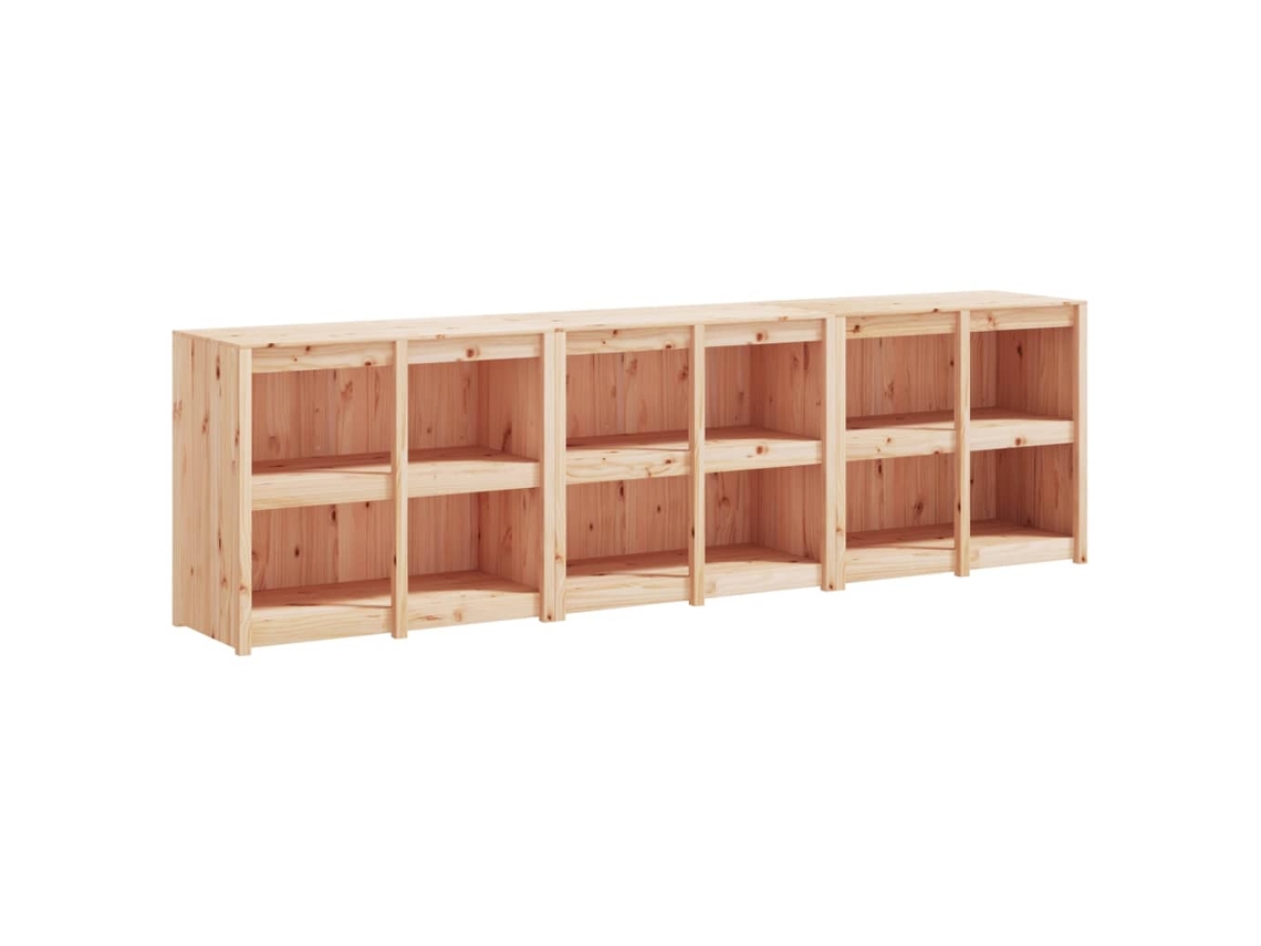 Conjunto de 3 muebles de cocina para exterior, madera de pino macizo, EXCLUSIVO DE LA CASA