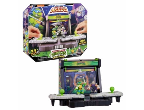 Estadio de batallas TEENAGE MUTANT NINJA TURTLES Legends of Akedo: Leonardo vs Shredder