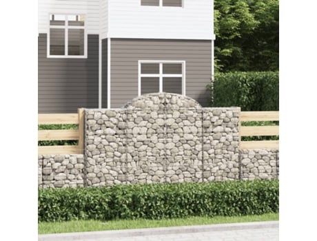 MAISON EXCLUSIVE - Cestas gaviones 18 uds forma de arco MAISON EXCLUSIVE - erro 200x50x120/140 cm