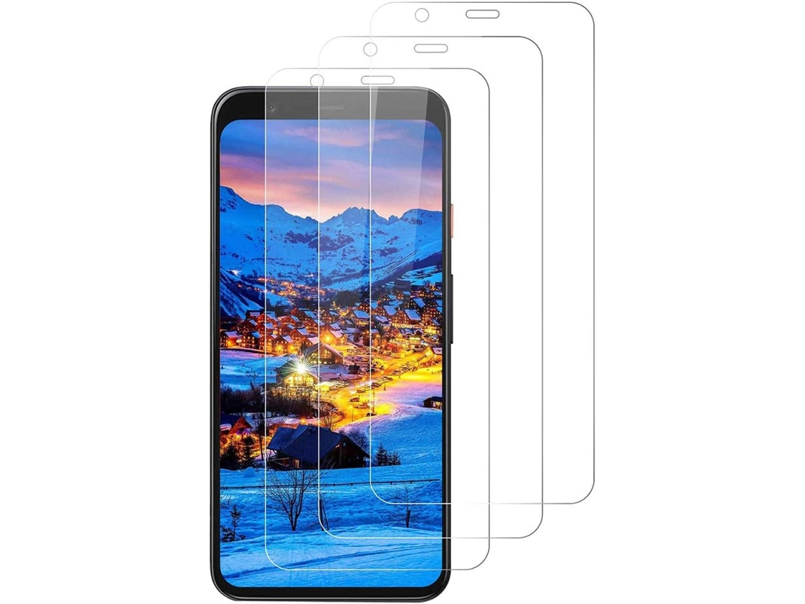 Conjunto de Protectores de Pantalla Arranhões Alta Definição Sem Bolhas para Google Pixel 4 Xl HONGWE. Tecido (3un)