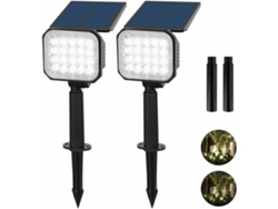Iluminación solar para exteriores, 20 focos LED solares, iluminación para jardín, bombillas impermeables IP65*.