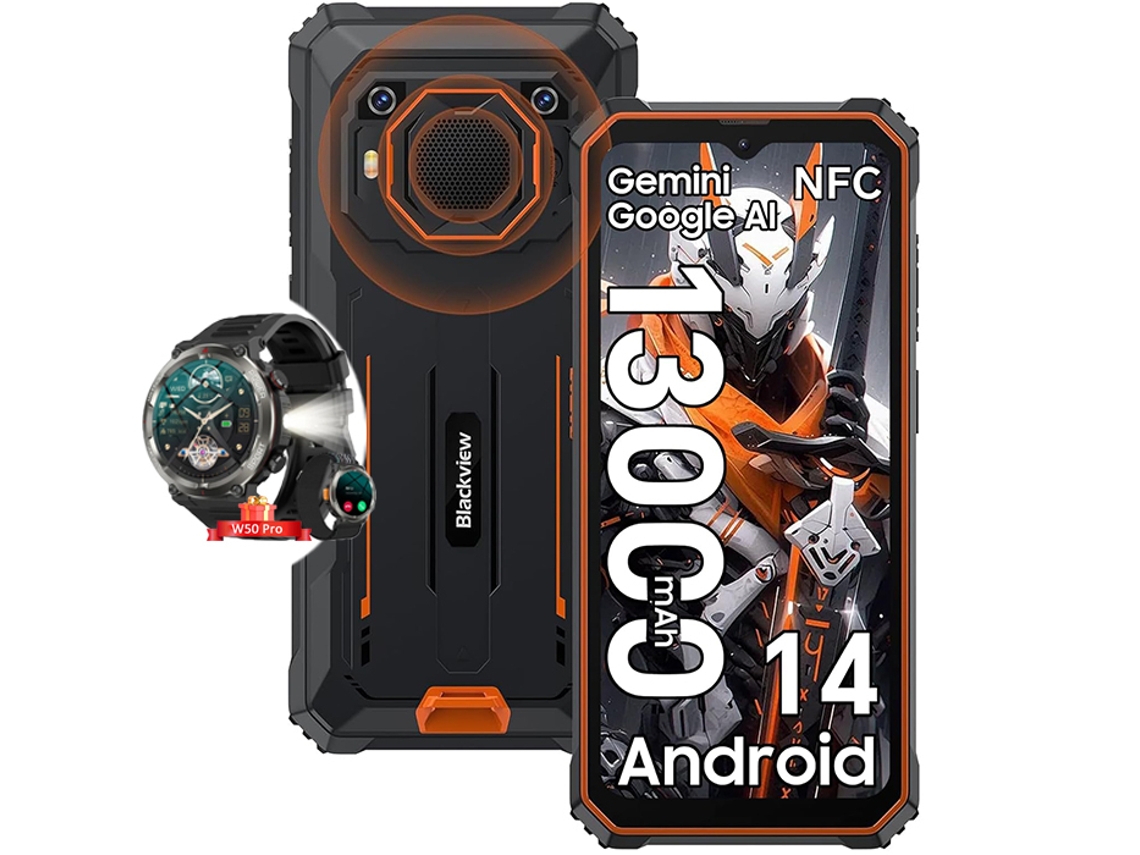 Smartphone BLACKVIEW BV6200 Pro 6.56'' 12 GB 128 GB Android 13 Naranja