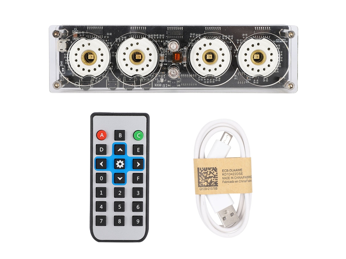Reloj De Tubo Nixie De Diseño Integrado De 4 Bits Con Control Remoto Para Qs30-1 Sz1-1 Sz3-1 Sz-8